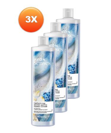 Avon Senses Relaxing Oat Milk and Cornflower Shower Cream 500 Ml. Triple Set - Buy Online on GoSupps.com