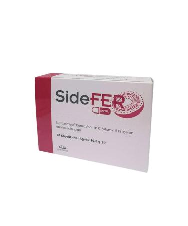 Sidefer Sucrosomial Iron Vitamin C Vitamin B12 30 Capsules Supplement