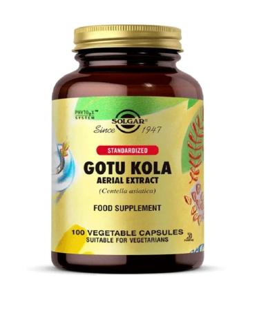 Solgar Gotu Kola Aerial Extract 100 Capsules - Buy Online on GoSupps.com