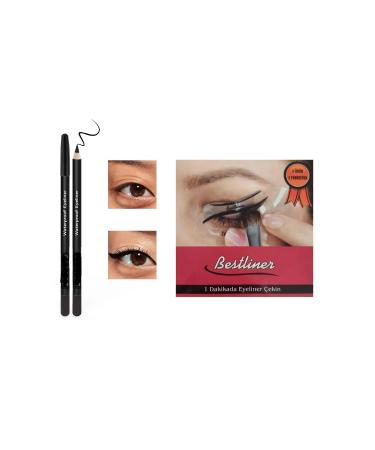 Meyras Touch Black Eyeliner 1 Piece and Eyeliner Drawing Tool