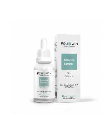Four Win Pore Blackhead and Anti-Acne Care Serum (1.5% Salicylic Acid Bha 4% Tea Tree) - Buy Online on GoSupps.com