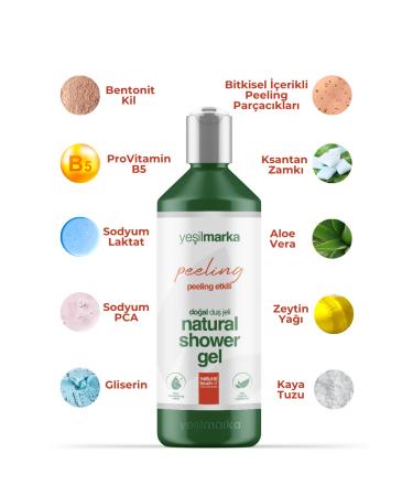 ye ilmarka Natural Shower Gel - Peeling Effect - Sulfate-Free Silicone-Free Vegan Organic Shower Gel - Buy Online on GoSupps.com