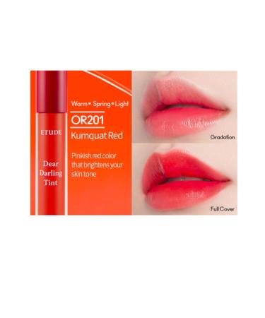 ETUDE HOUSE Dear Darling Water Gel Tint Kumquat Red OR201 - Buy Online on GoSupps.com