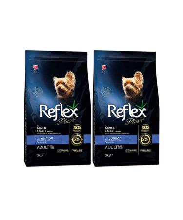 Reflex Plus Small Mini Breed Adult Dog Food with Salmon 3 Kg 2 Pieces