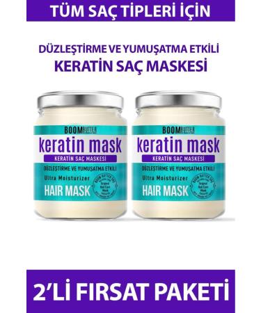 BOOM BUTTER Keratin Hair Mask Duo Pack