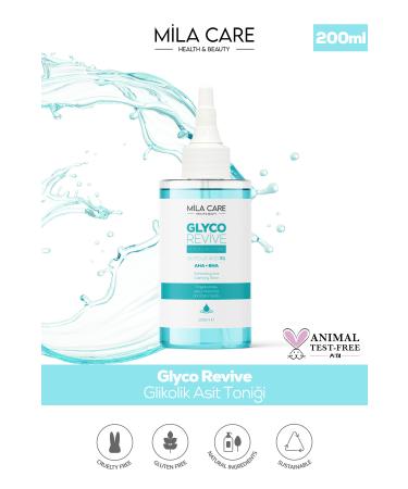 M LA CARE Revitalizing and Pore Tightening Glycolic Acid Tonic for All Skin Types 200 Ml X 2 Pieces