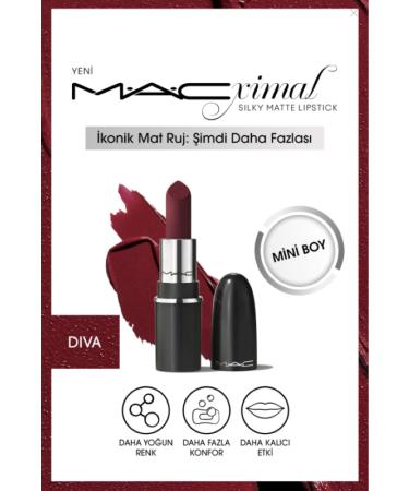 Mac Mini MAC Silky Matte Lipstick -DIVA