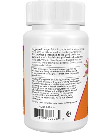 Now Foods Now Foods Vitamin D3 Max Potency 50 000 IU 50 Softgels - Imported - Buy Online on GoSupps.com