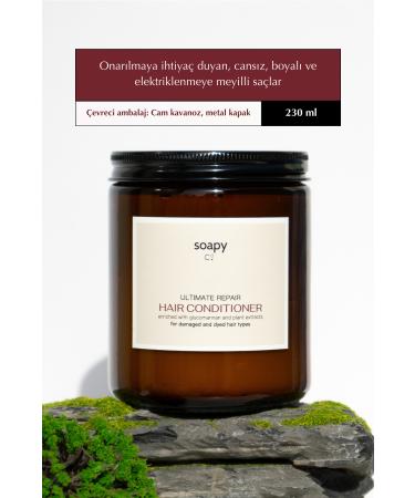 Soapy Co Ultimate Repair Conditioner - Silicone-Free Hair Care with Repairing and Revitalizing Effects - 230 mL - Buy Online on GoSupps.com
