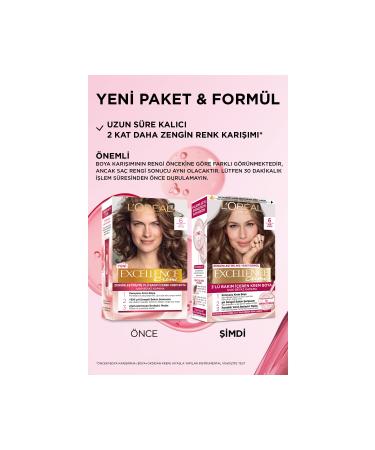L'Oreal Paris L'or al Paris Excellence Creme Hair Dye - 6 Light Brown - Buy Online on GoSupps.com