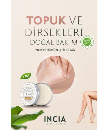 INCIA 0 Natural Smoothing Oil Intensive Moisturizing Cream Organic Elbow Heel Vegan 50 ml - Buy Online on GoSupps.com