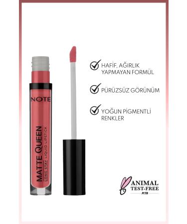 Note Cosmetics Matte Queen Lipstick Permanent Matte Liquid Lipstick - 10 Every Favorite - Pink - Buy Online on GoSupps.com