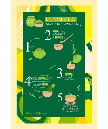 Mim and More Lemon Matcha - Lemon Flavored Matcha 50 gr - Buy Online on GoSupps.com