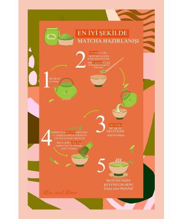 Mim and More Peach Matcha - Peach Flavored Matcha 50 gr - Buy Online on GoSupps.com