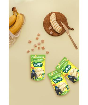 Humm Organic Organic Gluten Free Vegan Banana Mini Cubes 30g X 3 Pieces - Buy Online on GoSupps.com