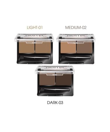 Pastel Profashion Eyebrow Duo 03 Dark Eyebrow Shadow - Buy Online on GoSupps.com