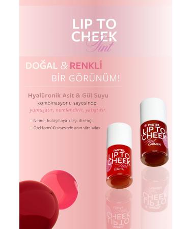 Pastel Plump Up Plumping Lip Gloss 202 Loverdose & Lip To Cheek Tint Carmen - Buy Online on GoSupps.com