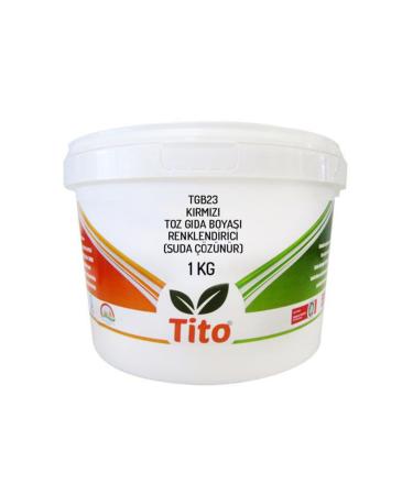 Tito Red Food Colorant Powder Water Soluble E124 1 Kg
