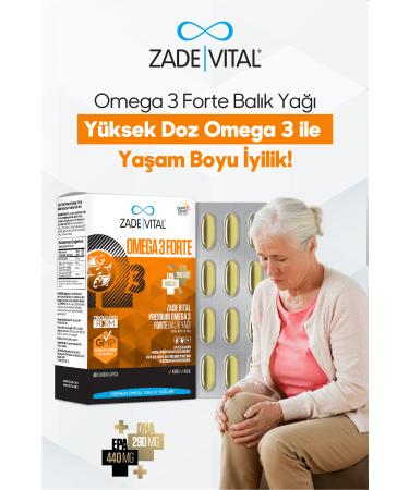 Zade Vital Omega 3 Forte Fish Oil 40 Softgels