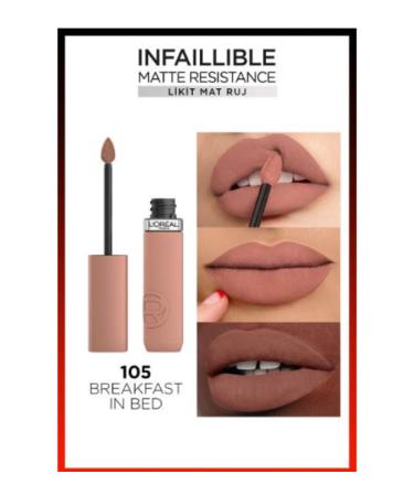 L'Oreal Paris L'oreal Lipstick Inf La Matte Resistance 105 - Buy Online on GoSupps.com