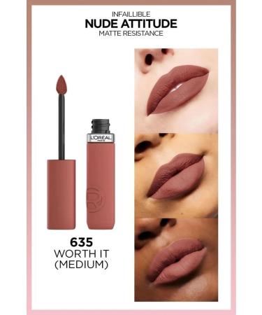 L'Oreal Paris L'oreal Lipstick Inf La Matte Resistance 635 - Buy Online on GoSupps.com