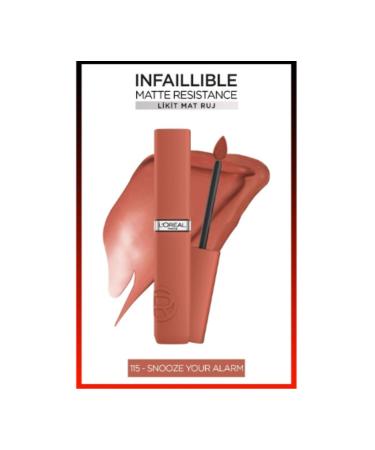 L'Oreal Paris L'oreal Lipstick Inf La Matte Resistance 115