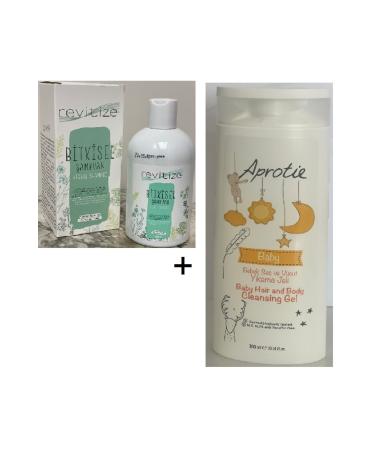 Tiens Gta Revitize Herbal Shampoo and Aprotie Baby Hair and Body Wash Gel