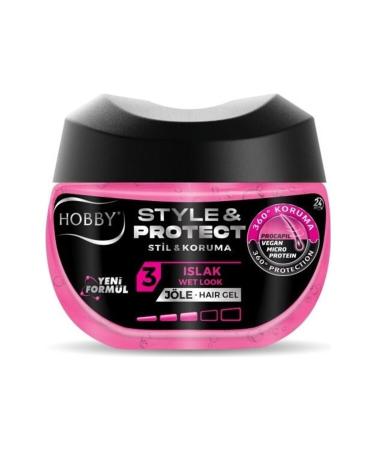 Hobby Hair Gel Style Protect Wet Look 250 ml