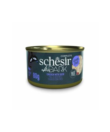 Schesir After Dark Pate Chicken and Duck Grain-Free Adult Cat Canned Food 80 gr - Petshopun