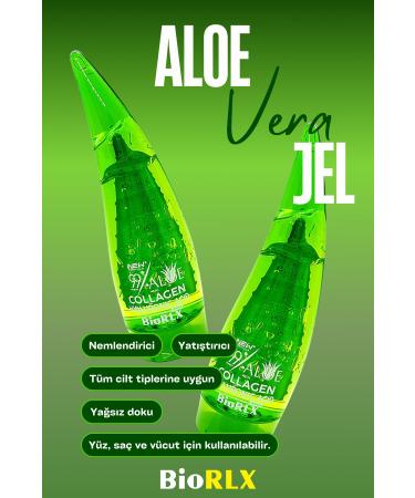 BioRLX Aloe Vera Gel Hyaluronic Acid Collagen 80ml - Buy Online on GoSupps.com