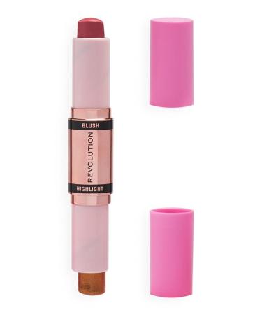 Revolution Blush & Highlighter Stick Flushing Pink - Buy Online on GoSupps.com