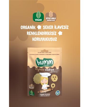 Humm Organic Organic Chefline Tahini Molasses Vegan Cookies 55g X 6 Pieces - Buy Online on GoSupps.com
