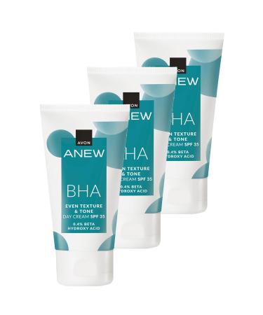 Avon Anew BHA Skin Tone Smoothing Day Cream Spf 35 50 Ml. Triple Set