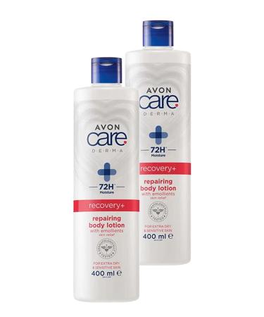 Avon Care Derma Recovery+ Repairing Body Lotion for Very Dry Skin 400 Ml. Duo Set