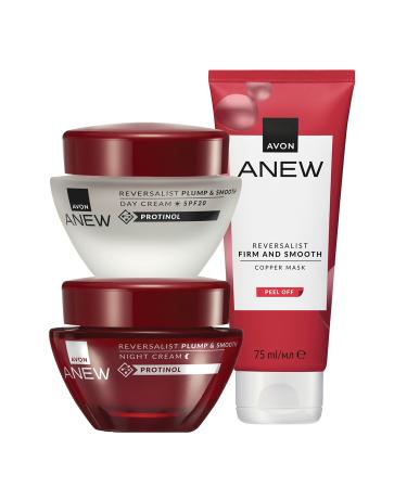 Avon Anew Reversalist Plump & Smooth Three Piece Facial Care Package