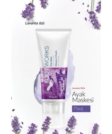Avon Footworks Lavender Essence Foot Clay Mask 75 Ml. Triple Set - Buy Online on GoSupps.com