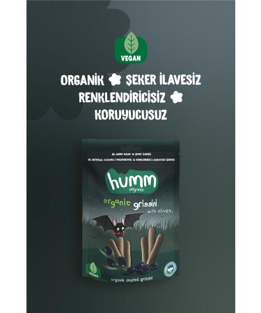 Humm Organic Vegan Olive Grissini Snack Pack - 6 pieces - Buy Online on GoSupps.com