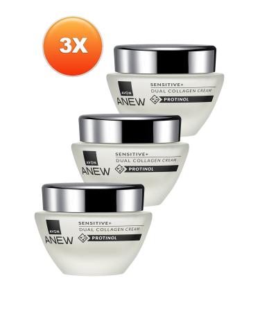 Avon Anew Sensitive+ Double Collagen Cream 50 Ml. Triple Set - Buy Online on GoSupps.com