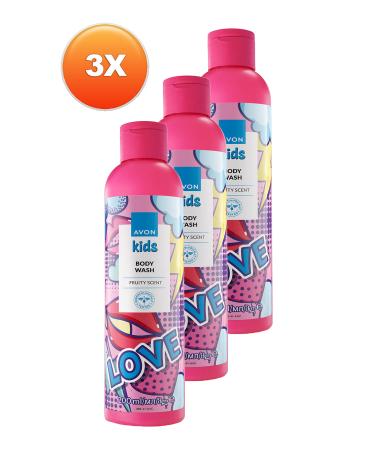 Avon Kids Love Fruit Scented Body Wash for Children 200 Ml. Set of Three - Buy Online on GoSupps.com