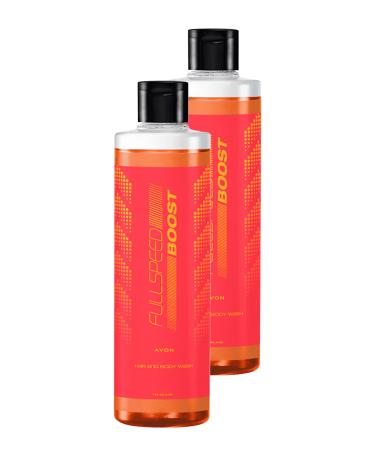 Avon Full Speed Boost Hair and Body Shampoo for Men 250 Ml. Duo Set