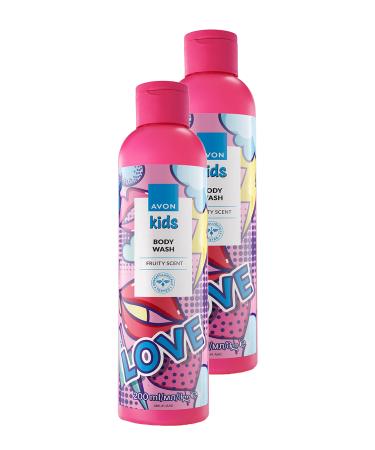 Avon Kids Love Fruit Scented Body Wash for Children 200 Ml. Set of Two