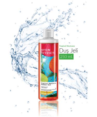 Avon Tropical Mexicana Passion Fruit and Lemon Scented Shower Gel 250 Ml. Set of Three - Buy Online on GoSupps.com