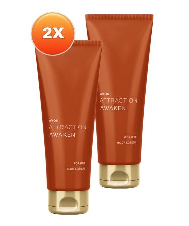 Avon Attraction Awaken Women's Body Lotion 125 Ml. Set of Two - Buy Online on GoSupps.com