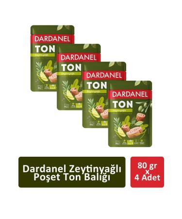Dardanel Bag Tuna in Olive Oil 80 gr x 4 Pieces