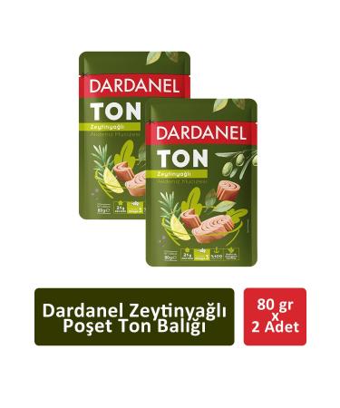 Dardanel Bag Tuna in Olive Oil 80 gr x 2 Pieces