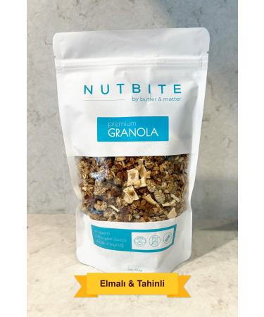 NUTBITE Apple & Tahini Granola 350gr - No Added Sugar - Gourmet Series - Buy Online on GoSupps.com