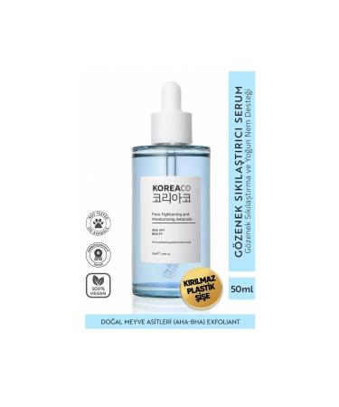 evdeucuz KoreaCo Aha & Bha Revitalizing & Pore Tightening & Moisturizing (AHA-BHA 2%) Serum