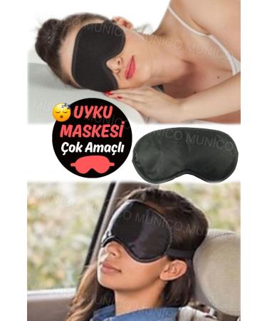 Eye Patch Sleeping Mask with Stylish Design Ultra Light Silk Sleep Mask - Breathable Surface and Comfortable Sleep - Buy Online on GoSupps.com