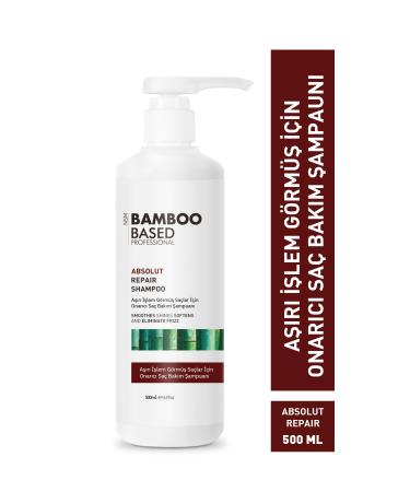 Bamboo Based Professional Repairing Moisturizing Shampoo Containing Keratin for Treated Dry and Brittle Hair 500ml - Buy Online on GoSupps.com
