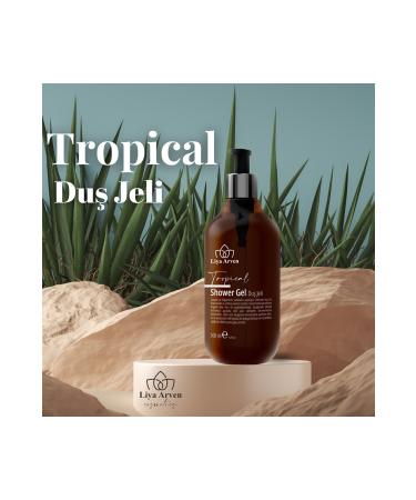 Liya Arven Refreshing Tropical Scented Aloe Vera Effective Moisturizing Bath and Shower Gel - 500ml - Buy Online on GoSupps.com